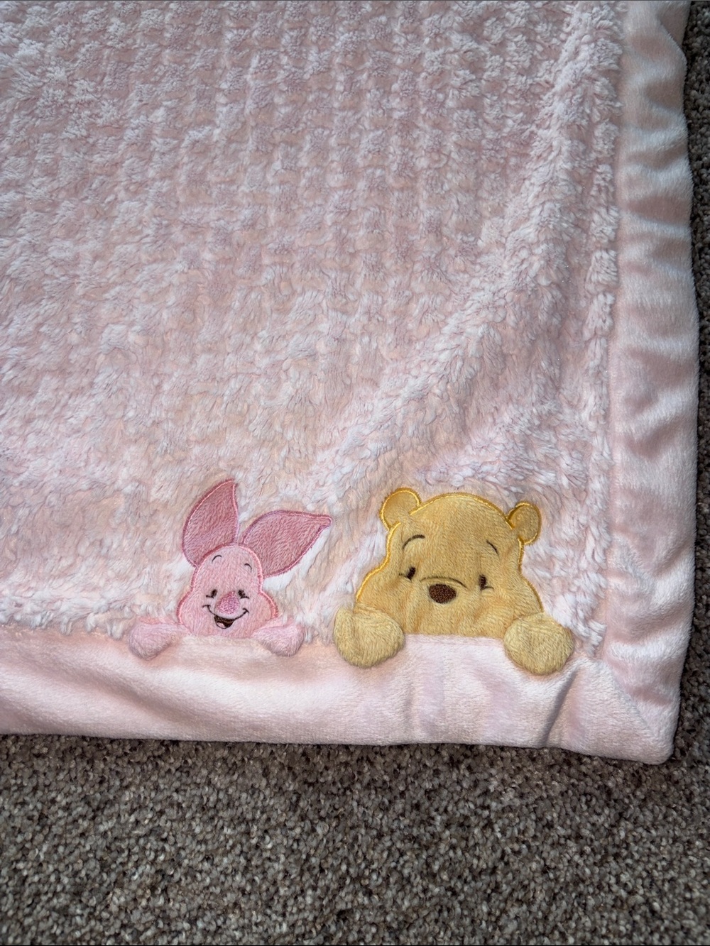 Disney Pooh and Piglet Baby Blanket